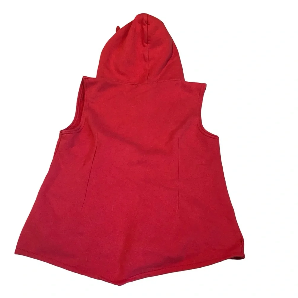 Emily the Strange /Cosmic girls collab- 1999 Sleeveless Devil 😈 Horn Hoodie RARE - Picture 2 of 7